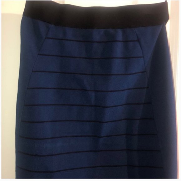 ted baker blue Sashaey Ottoman Knit Skirt 2 nwot - Picture 5 of 7
